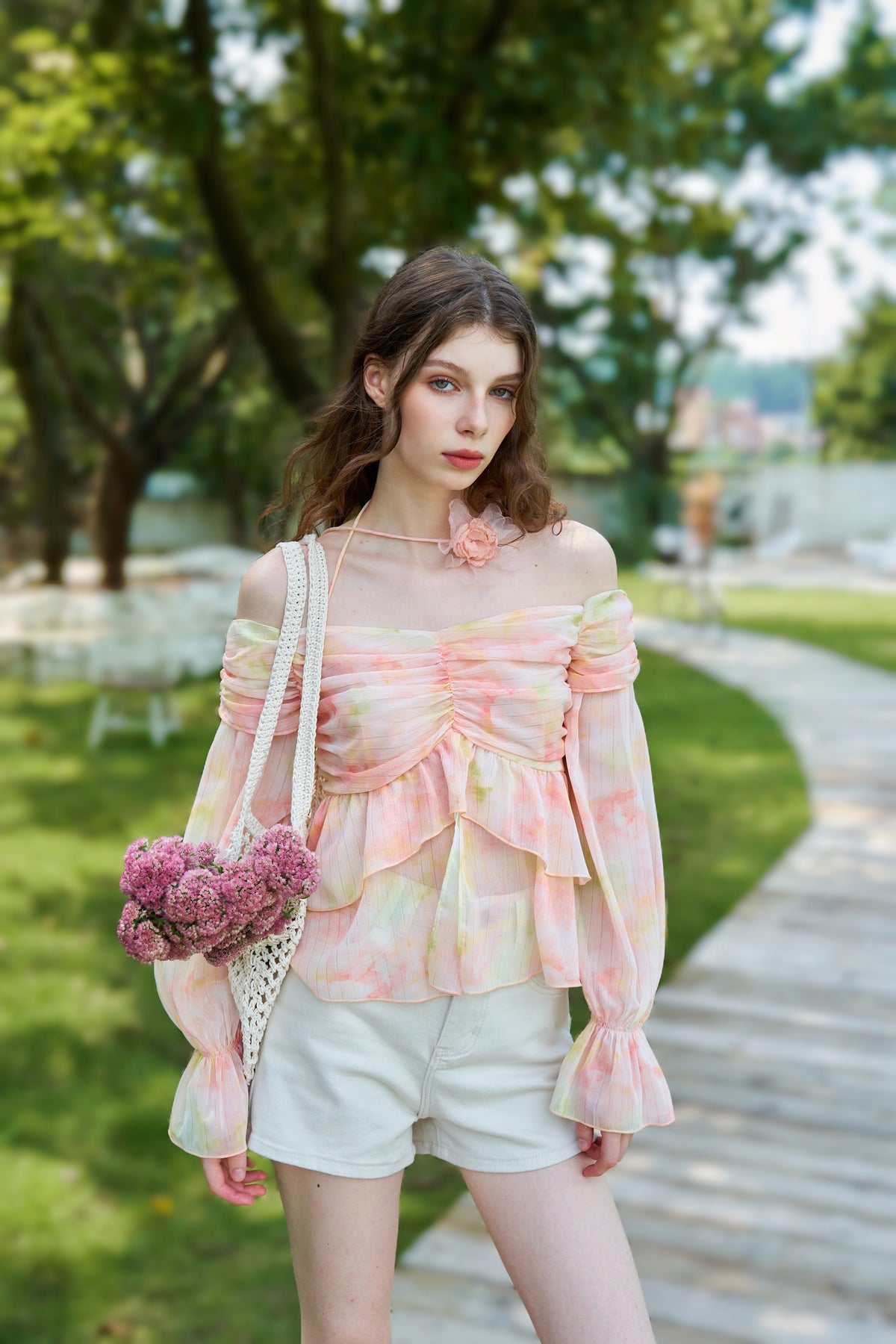 Blush Chiffon Top