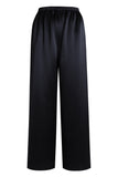 Gala Acetate Satin Pants - Black