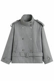 Metropolitan Belted Wool Jacket