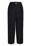 Balloon Barrel Leg Pants - Black