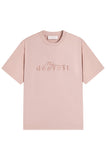 Pastel Embroidered Jersey T-Shirt - Pink