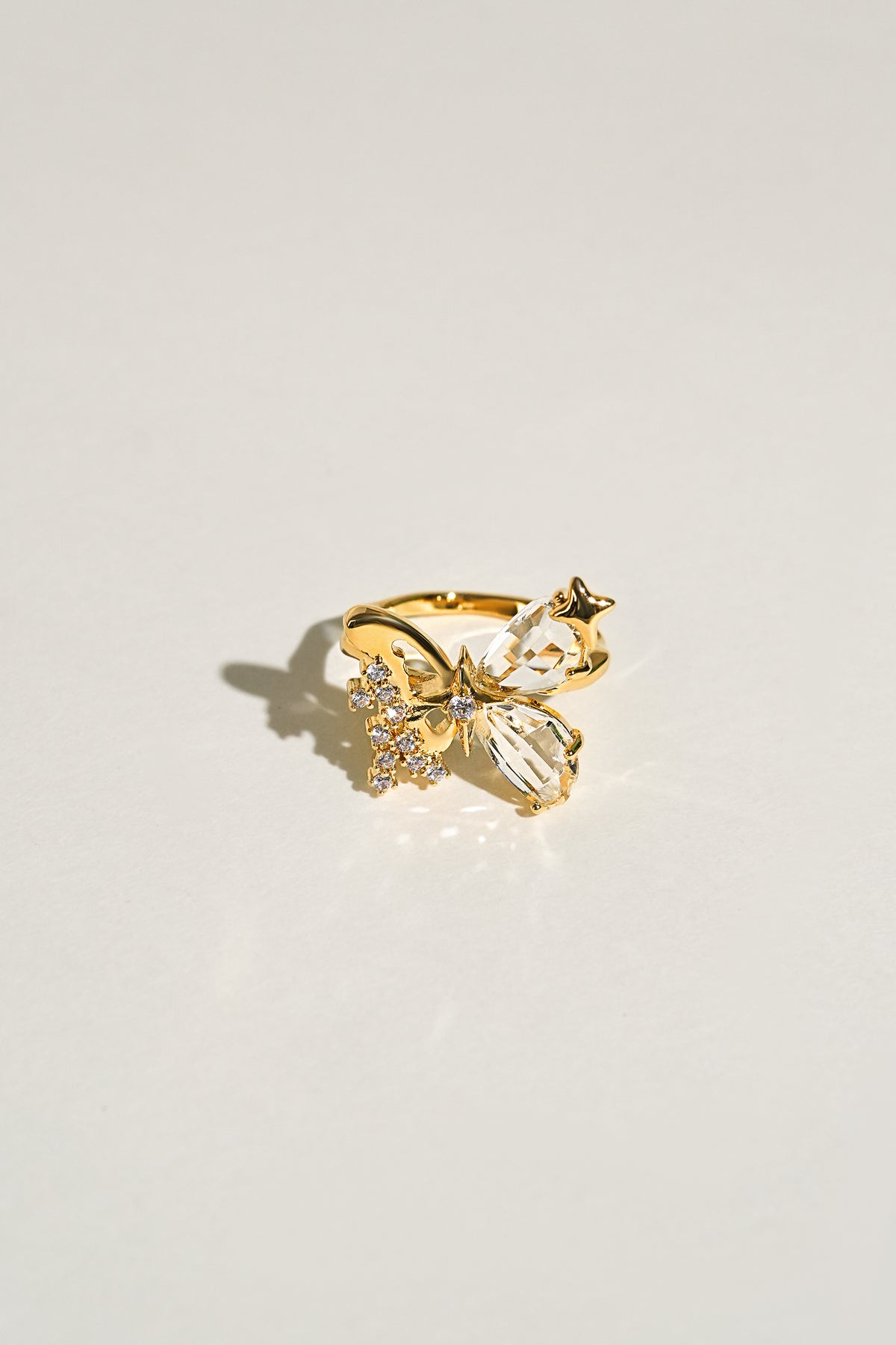 Gleaming Butterfly Ring