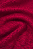 Rainy Day Knitted Cardigan - Red