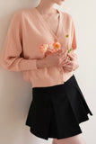 Rainy Day Knitted Cardigan - Pink