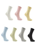 Soft Shade Ribbed Cotton Socks
