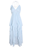 Neptune Ruffled Maxi Dress