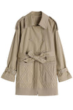 Mix And Match Belted Trench Coat - Camel