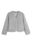 Nicole Faux Fur Coat - Grey