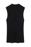 Starry Eyed Wool Tank - Black