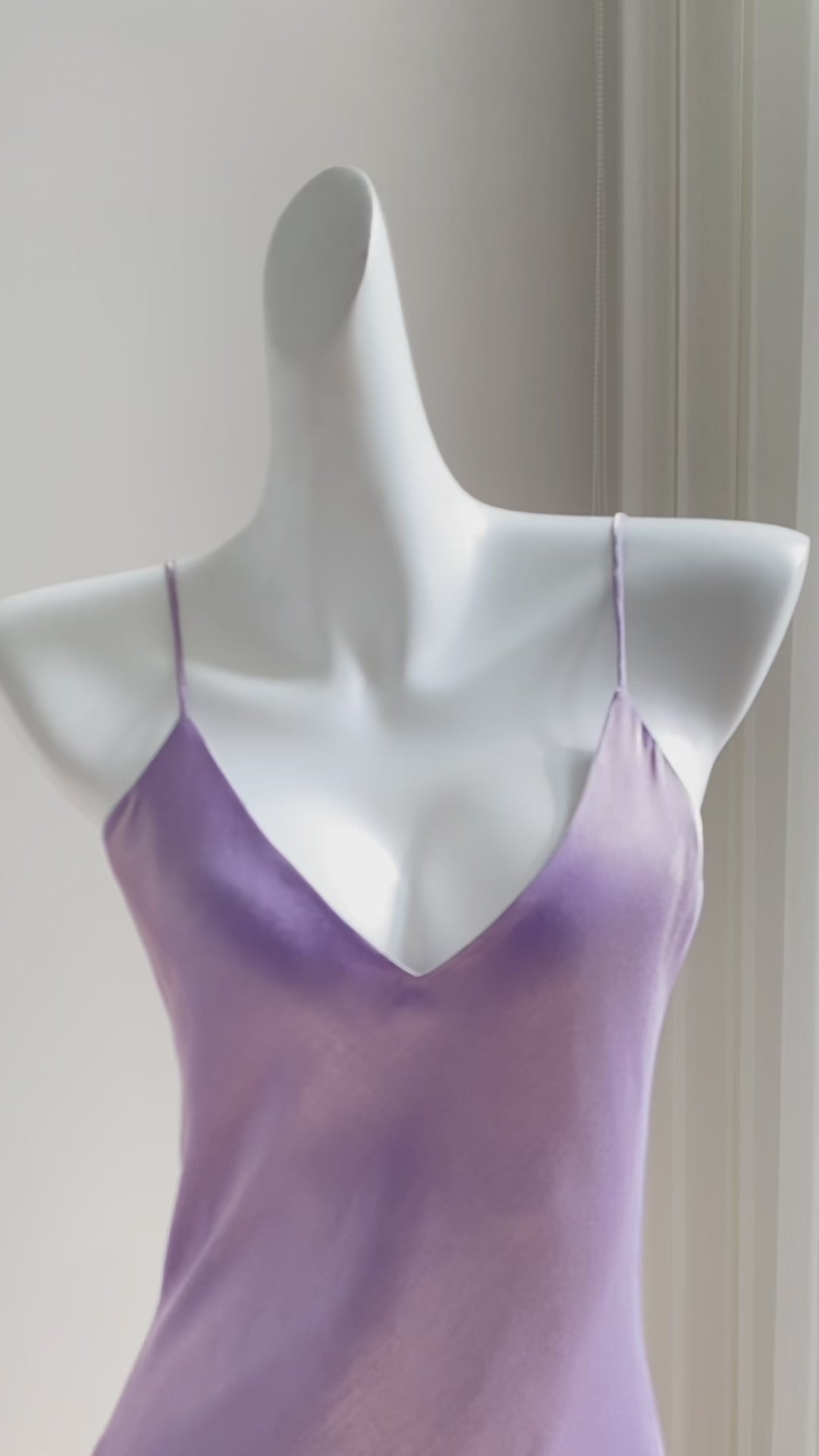 Daydream Reversible Satin Dress - Purple