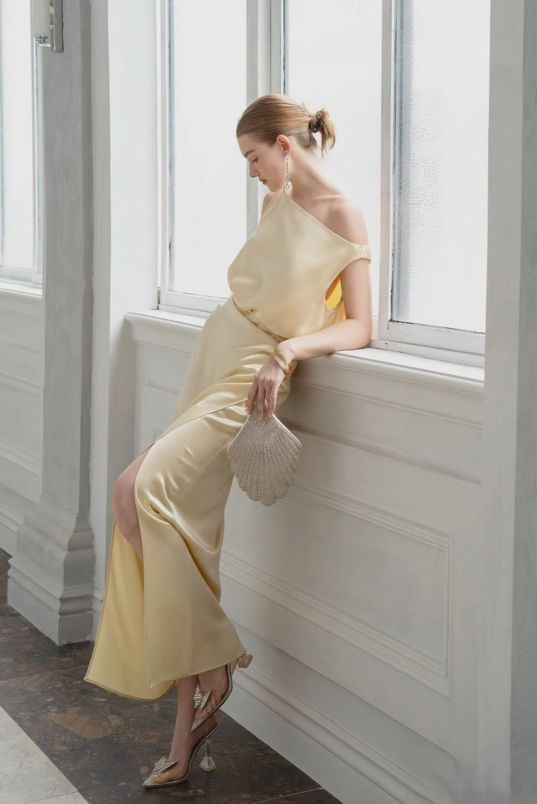 Pristine Acetate Maxi Dress