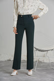 NORA CREPE FLARED PANTS - GREEN-PANTS-My Dearest