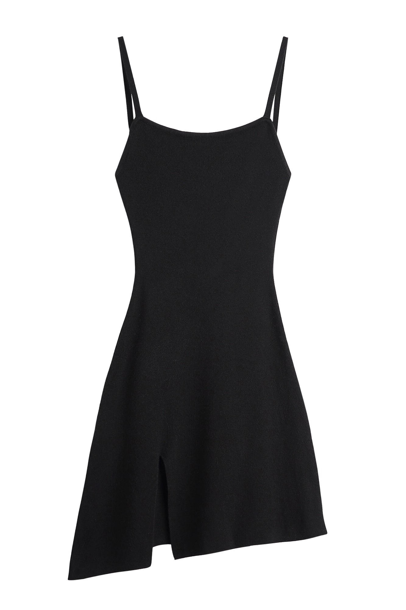 Sexy Back Stretch-Knit Mini Dress - Black