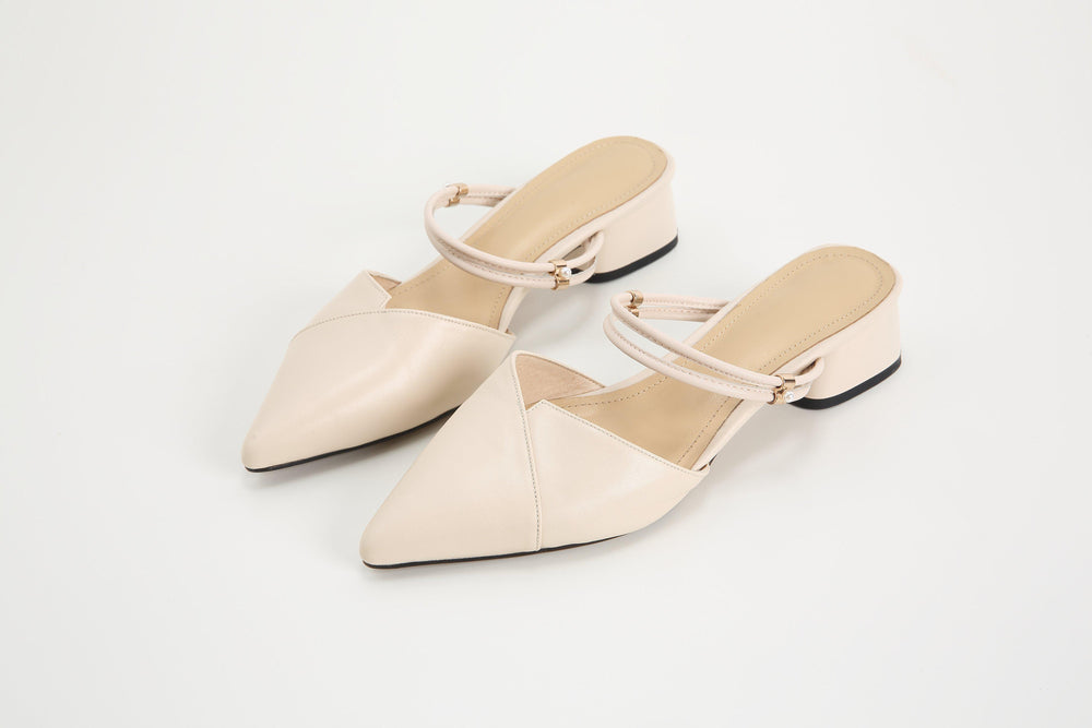 FEEL IT STILL LEATHER MULES-SHOES-My Dearest