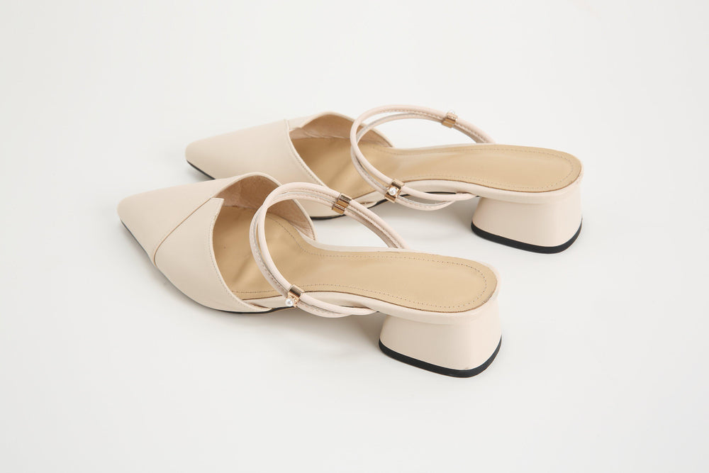 FEEL IT STILL LEATHER MULES-SHOES-My Dearest