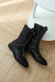 Chester Leather Ankle Boots-Black