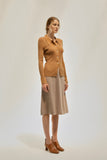 Winter Archive Wool Skirt - Brown