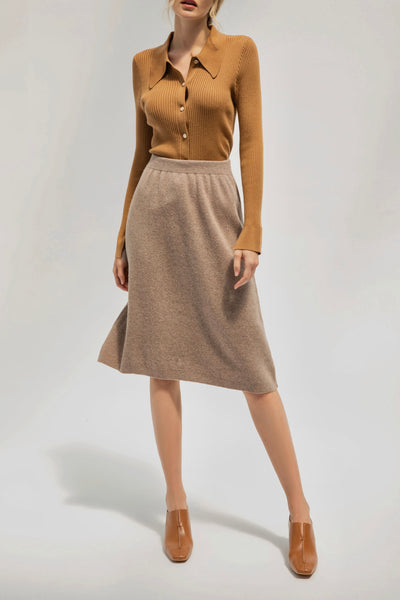 Winter Archive Wool Skirt - Brown – My Dearest