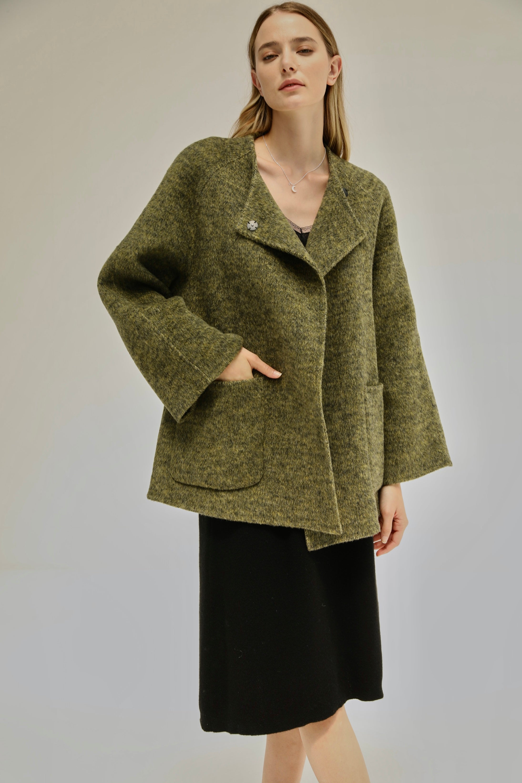 Miley Wool Blend Coat - Green