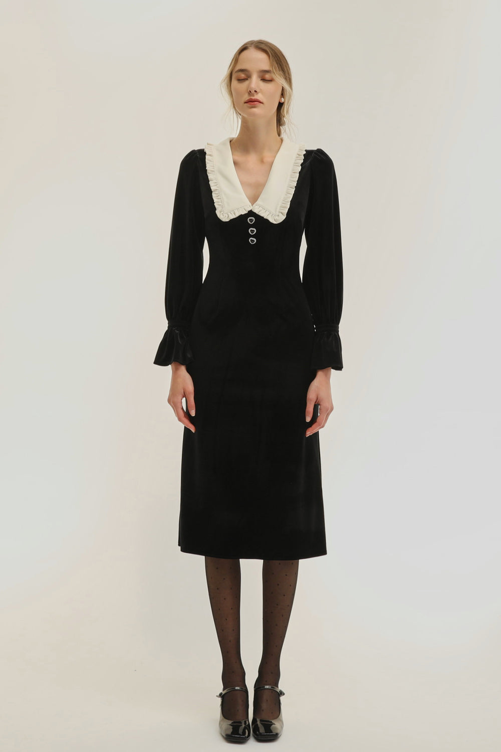 abigail velvet midi dress Abigail Velvet Midi Dress