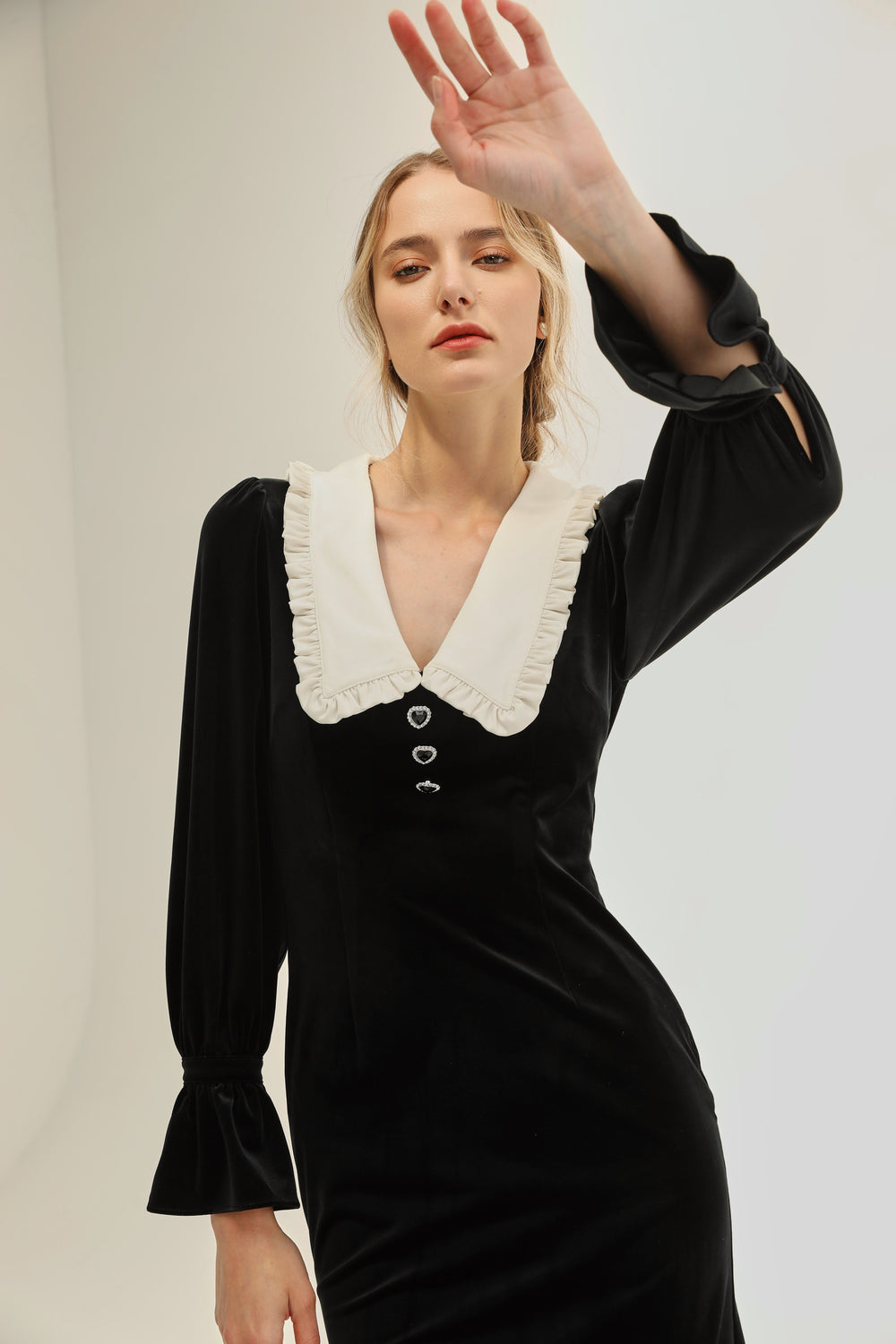 abigail velvet midi dress Abigail Velvet Midi Dress