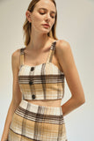 Clarke Wool Flannel Set - Top & Skirt