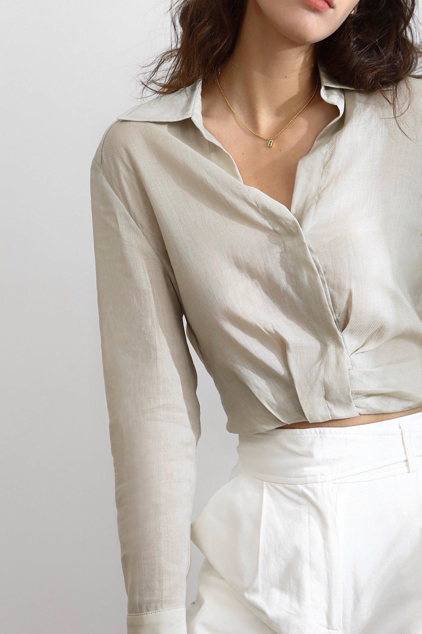 Airy Linen And Tencel Top