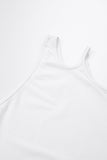 GIRL GANG ONE-SHOULDER JERSEY TANK - WHITE-TOPS-My Dearest