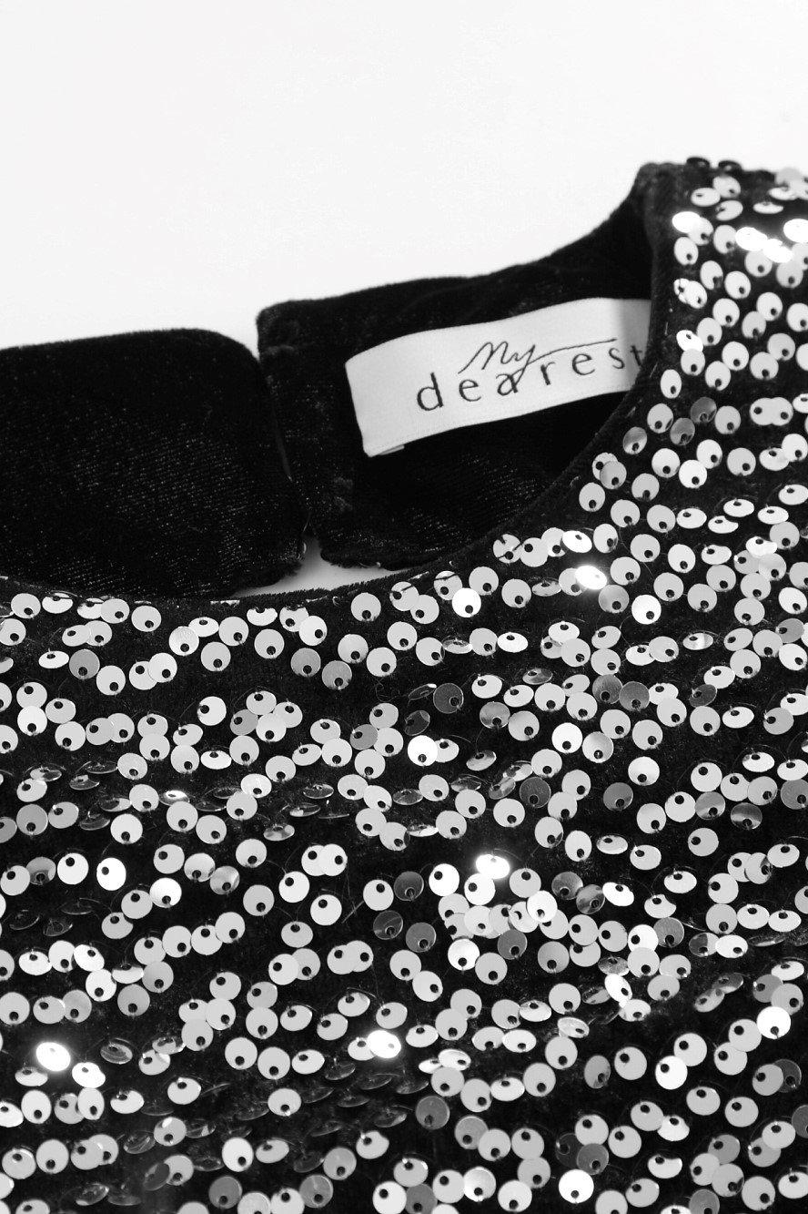 DISCO YES OPEN BACK SEQUINED VELVET TOP-TOPS-My Dearest