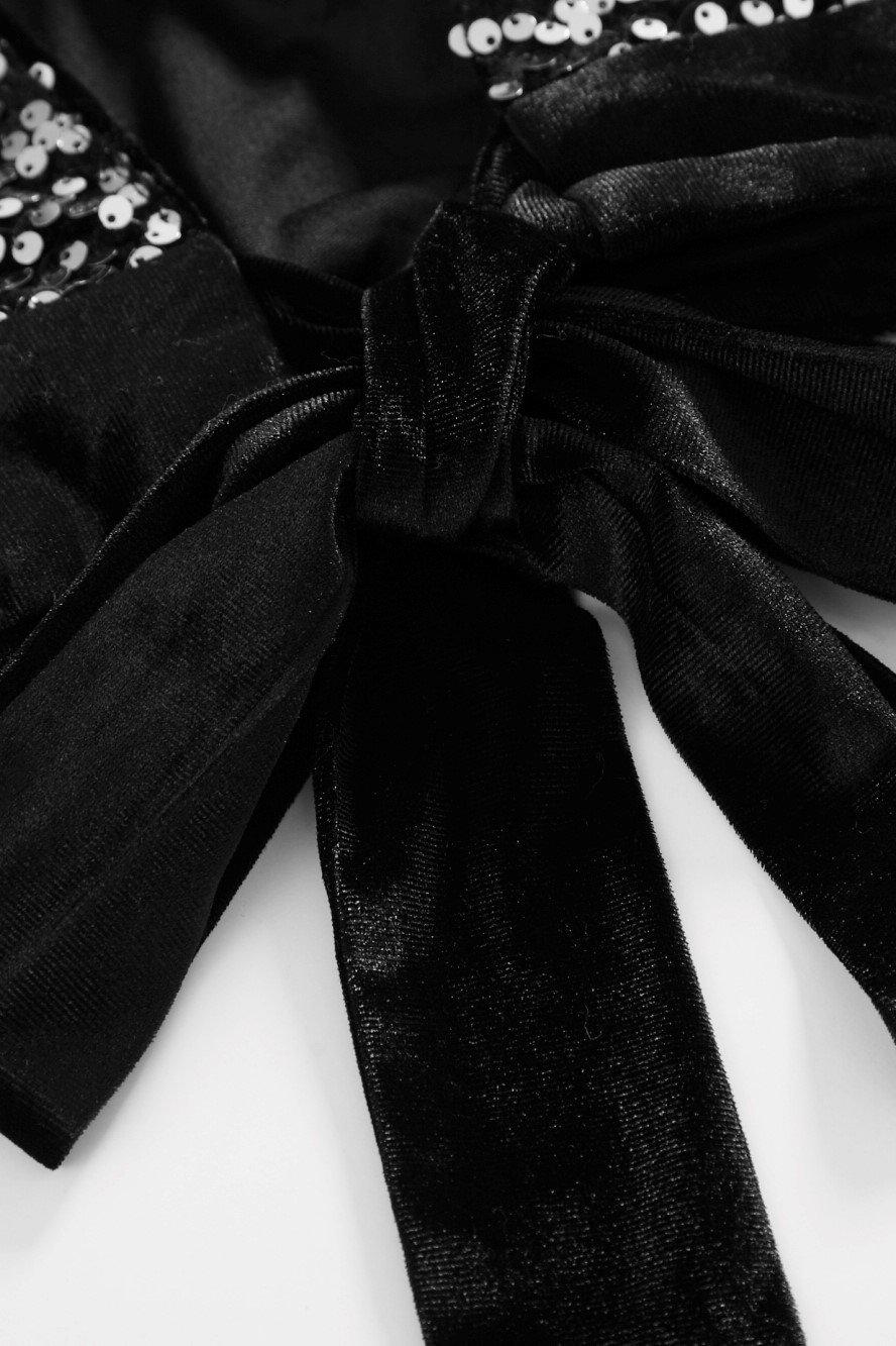 DISCO YES OPEN BACK SEQUINED VELVET TOP-TOPS-My Dearest