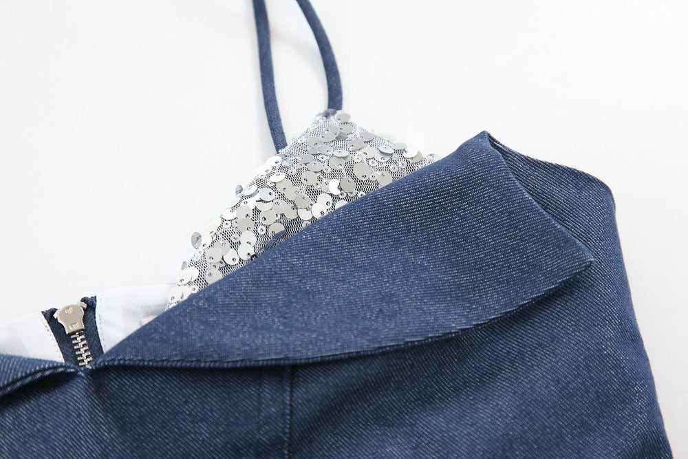 TOP OFF PAILLETTE-EMBELLISHED BUSTIER TOP-TOPS-My Dearest