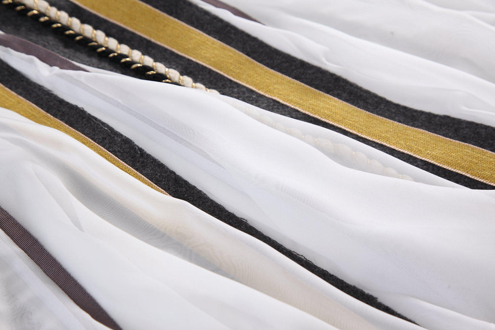 ALICE IN WONDERLAND WOOL AND CHIFFON WRAP SKIRT-SKIRTS-My Dearest