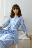 Carefree Belted Dress - Blue