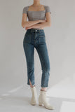 Insider Cropped Flared High Rise Jeans
