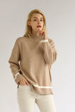 Little Collar Cashmere Blend Sweater - Camel
