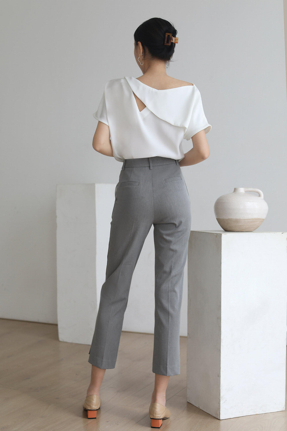 LEE HIGH-RISE STRAIGHT LEG PANTS-PANTS-My Dearest