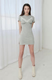 GOT ME LACE-TRIMMED STRETCHY JERSEY MINI DRESS-DRESS-My Dearest