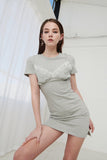 GOT ME LACE-TRIMMED STRETCHY JERSEY MINI DRESS-DRESS-My Dearest