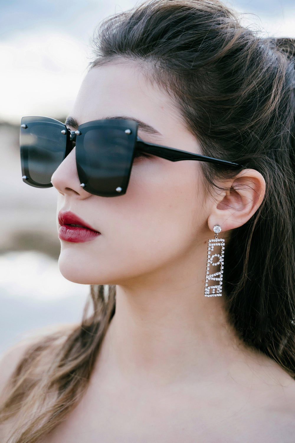 FRONT VAMPIRE SUNGLASSES - BLACK-ACCESSORIES-My Dearest