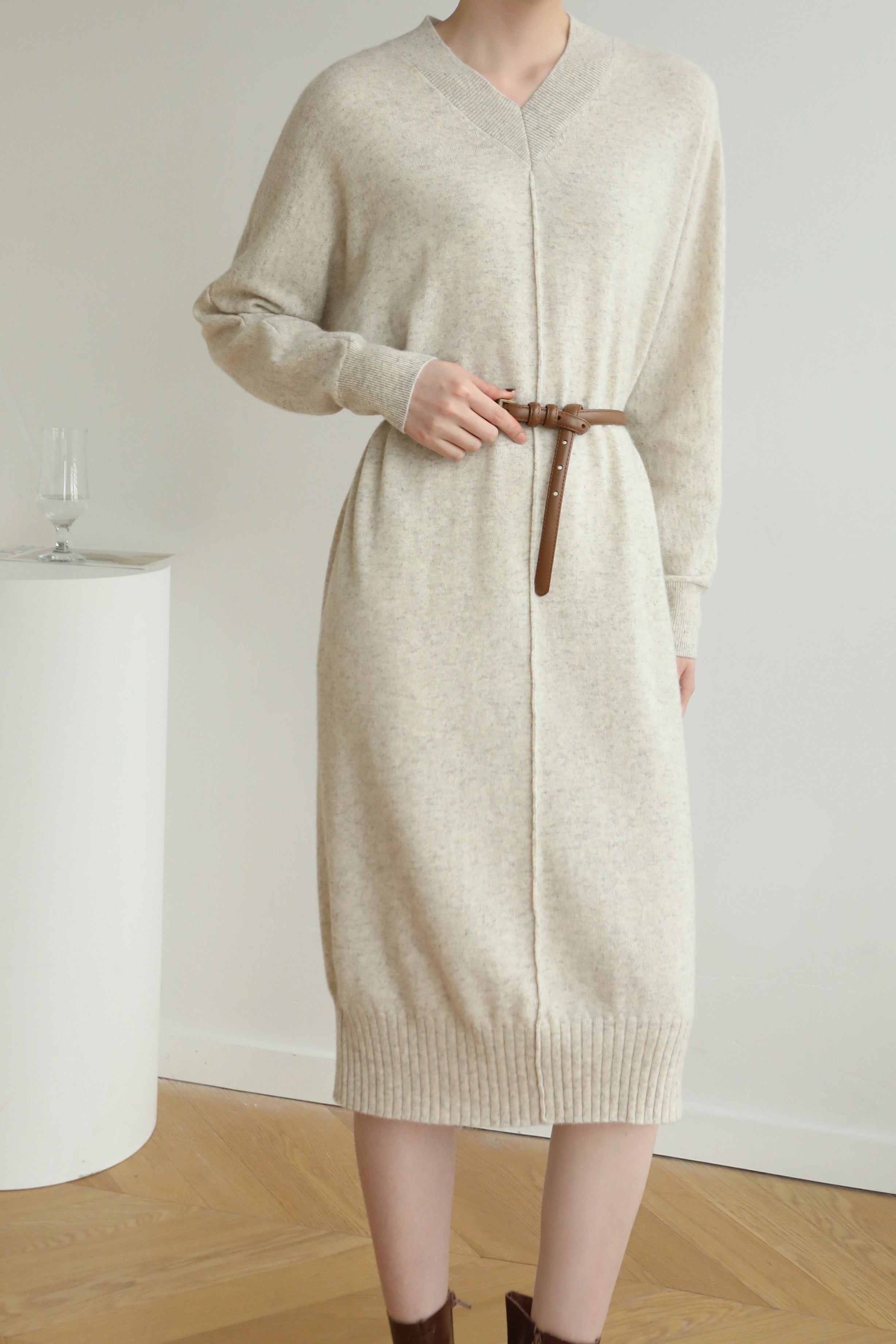 Nature Gift Cashmere And Wool Blend Dress