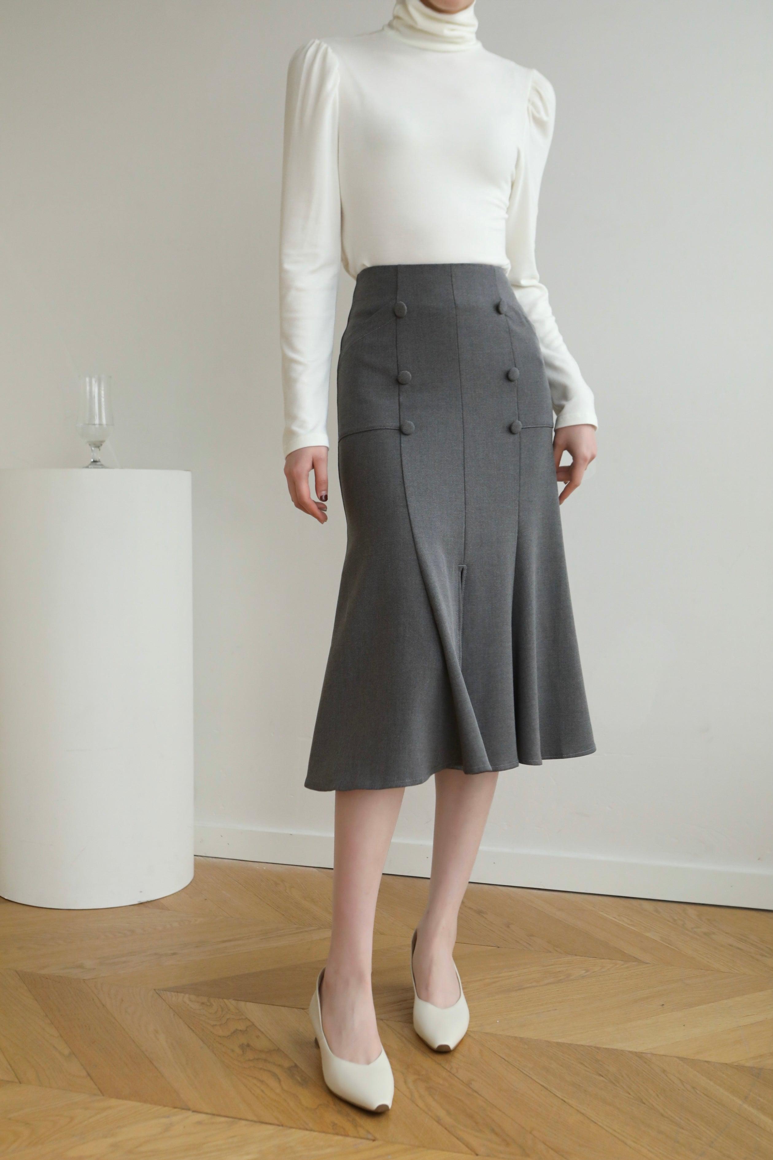 La Femme Midi Skirt