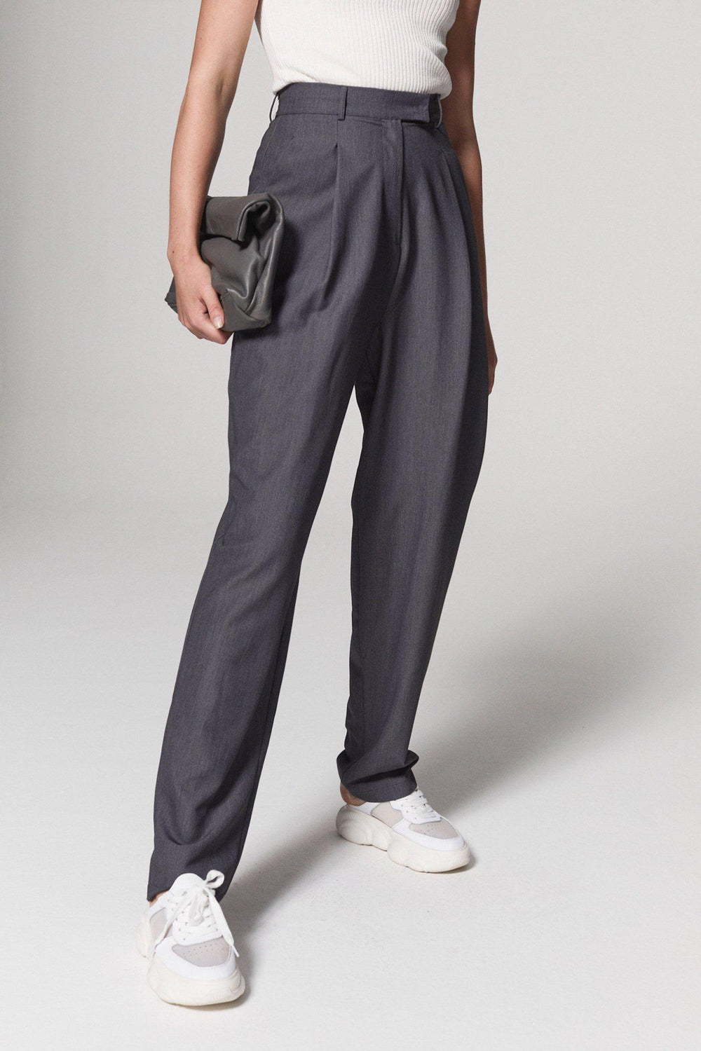 STREET STYLE HIGH RISE TAPERED PANTS-PANTS-My Dearest