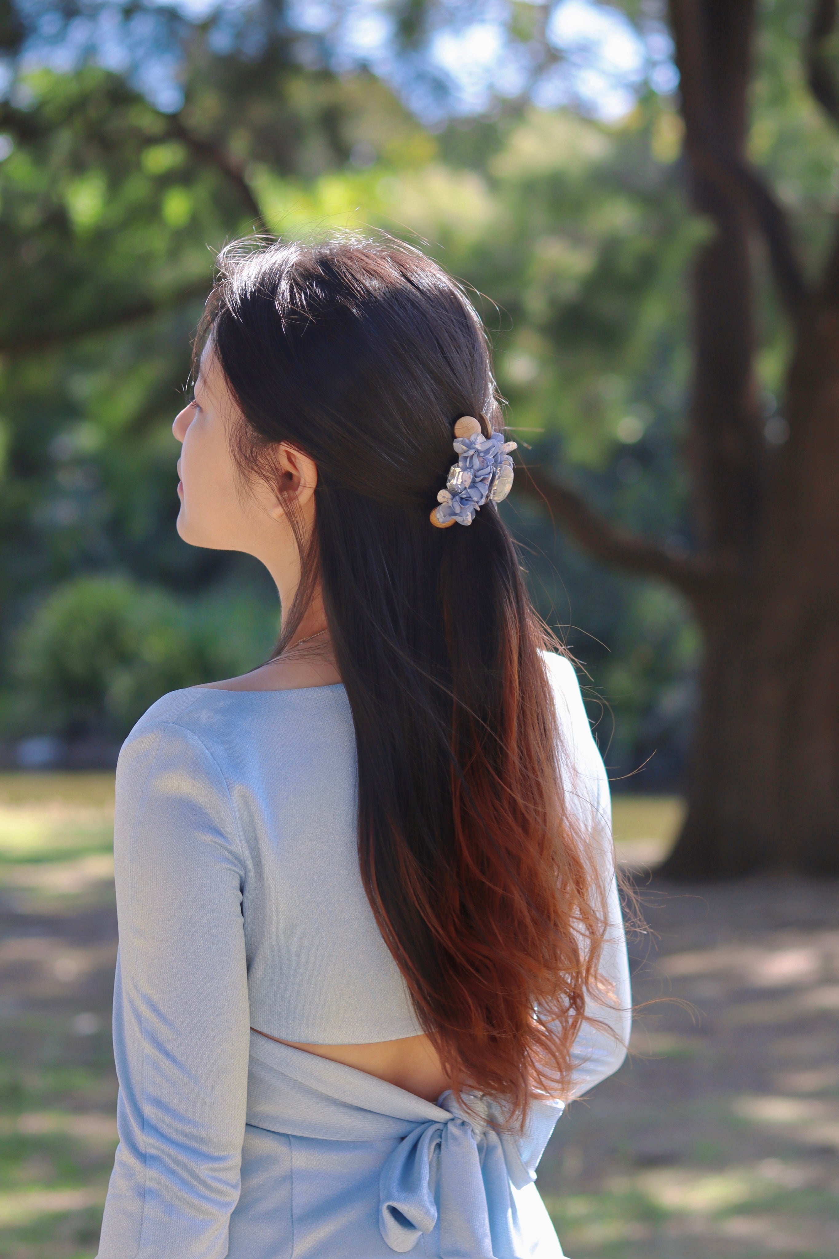 Flower Fairy Hair Clip - Blue