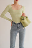 Myla Leather Tote - Green