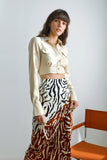 Be Bold Printed Satin Skirt