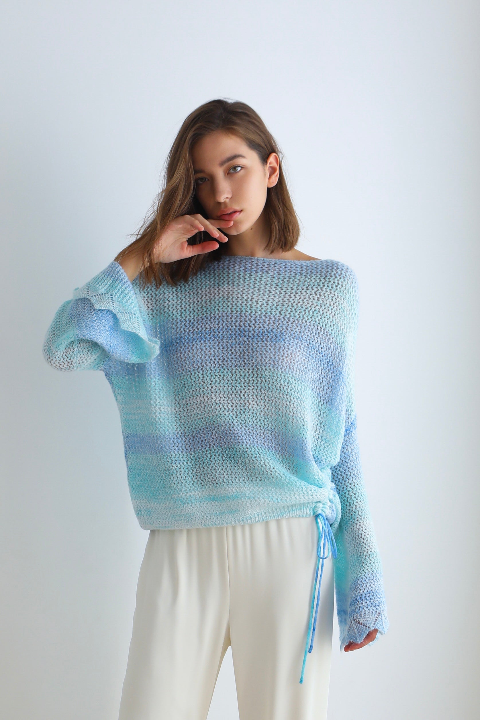 Blueberry Ocean Knit Top