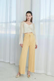 VACAY STYLE STRETCH KNIT PANTS - YELLOW-PANTS-My Dearest