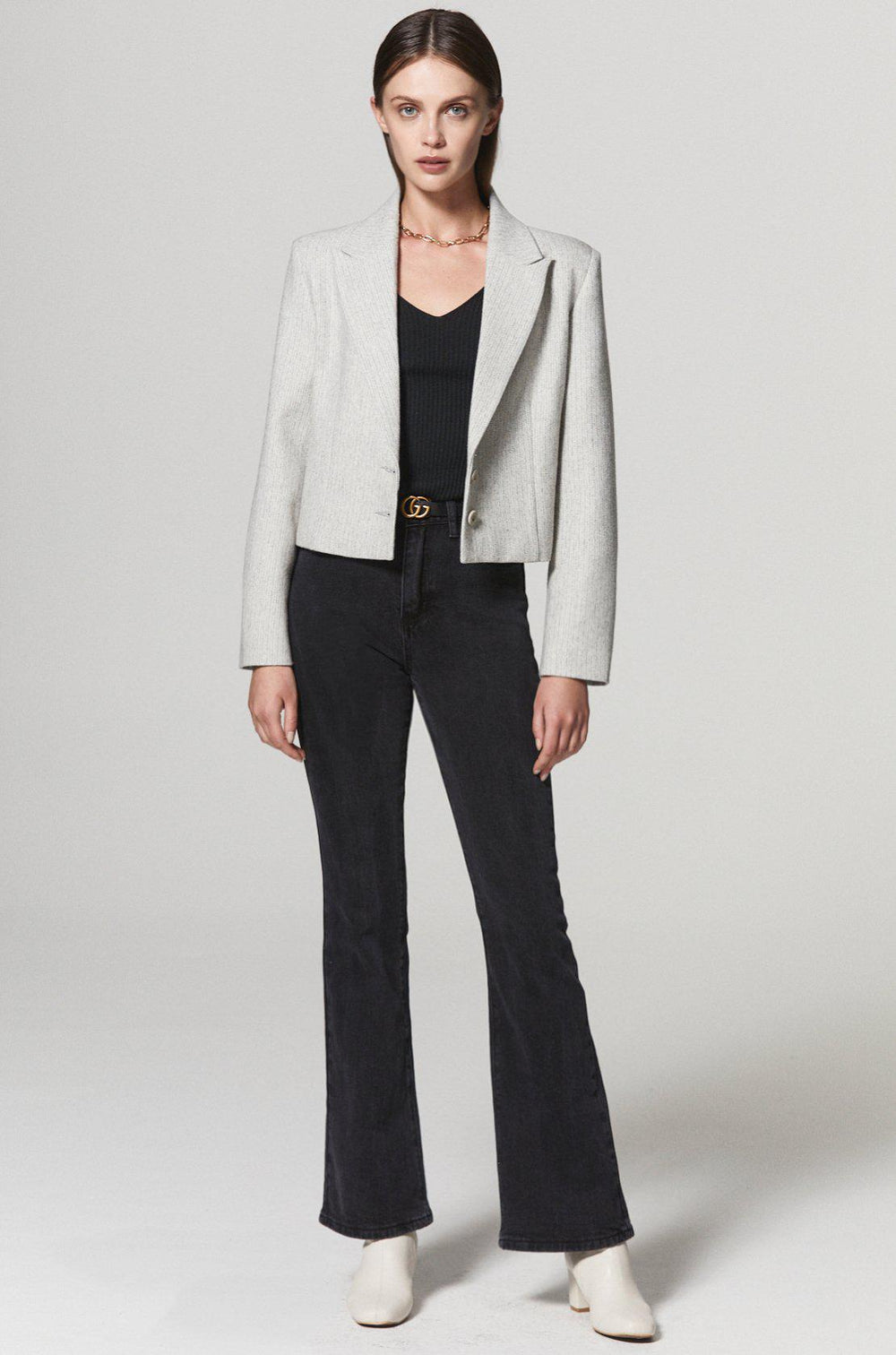 GIGI RIBBED KNIT TANK TOP - BLACK-TOPS-My Dearest