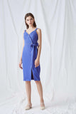 BECCA BUTTON-DETAILED WRAP DRESS-DRESS-My Dearest