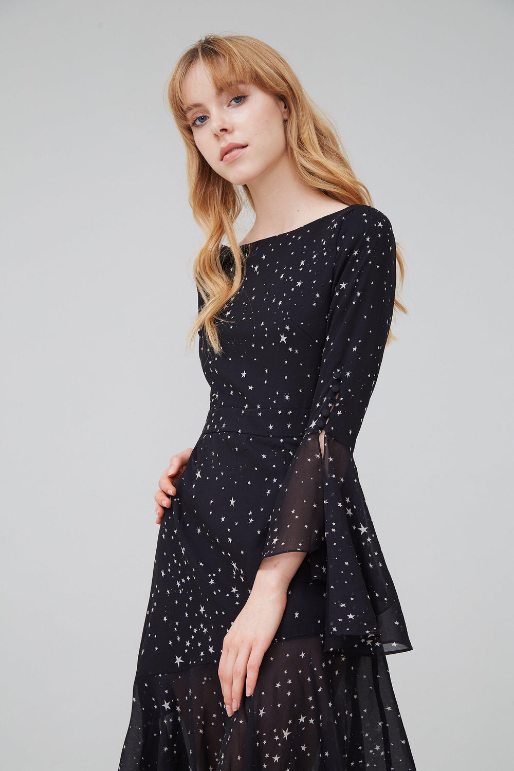 DREAMSCAPE ASYMMETRIC CHIFFON DRESS-DRESS-My Dearest